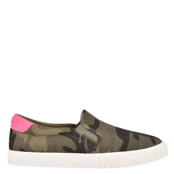 Nine West Lala Slip On Camouflage Sneakers | South Africa 12R79-5F27